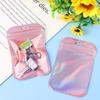 With Hang Hole Resealable Iridescent Self Sealing Pouches Zip Pouches OPP Bags Packaging Bag