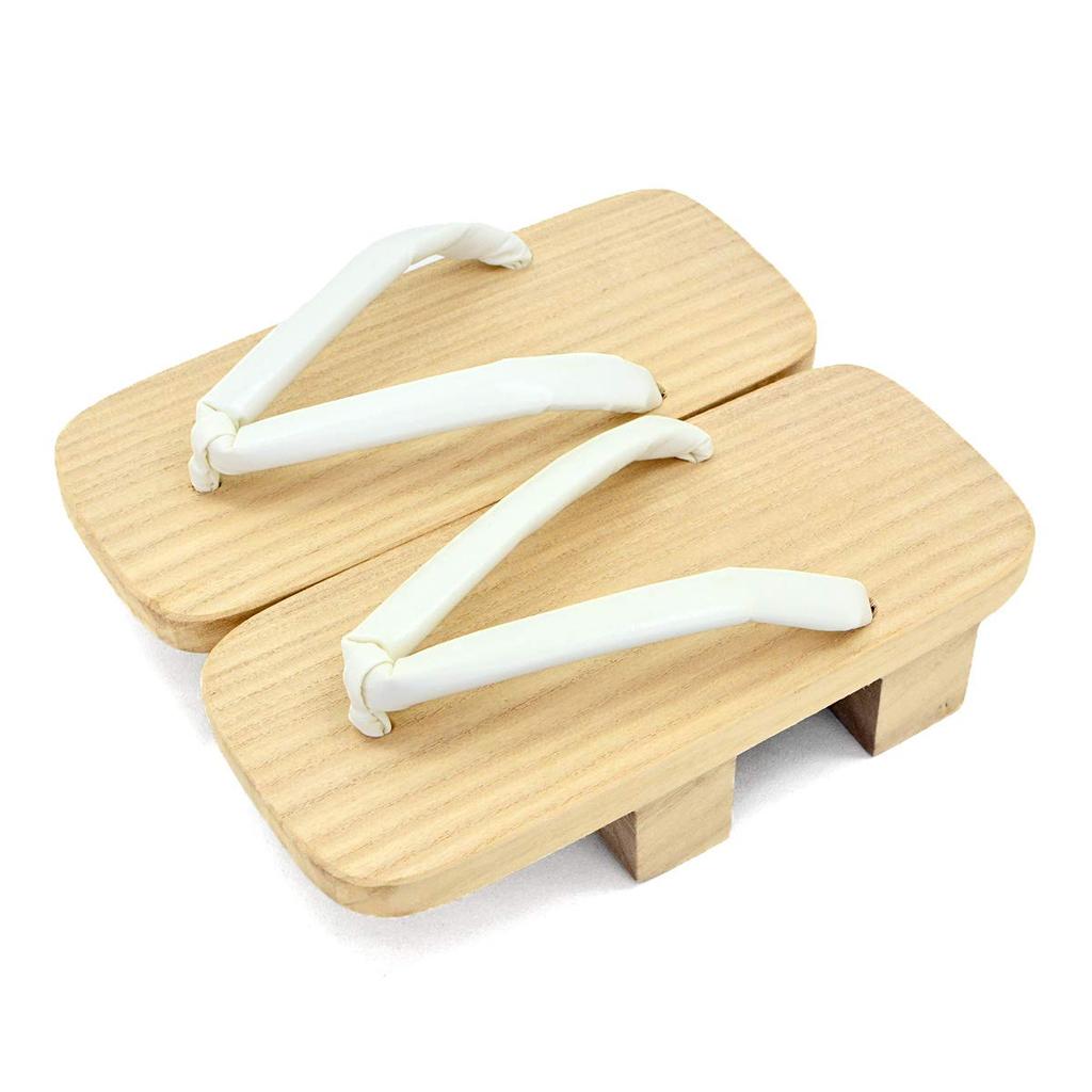 Paulownia Made In Plain Mikamo Koma White Thong [Takeharu] Men's Geta, Two-toothed Geta, Japan, Wood, Geta, Geta, LL,