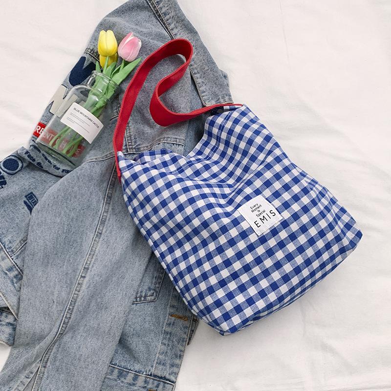 Холщовая сумка женская новая красивая и повседневная весенняя модная сумка на одно плечо для студентов колледжа литературная сумка для поездок на работу