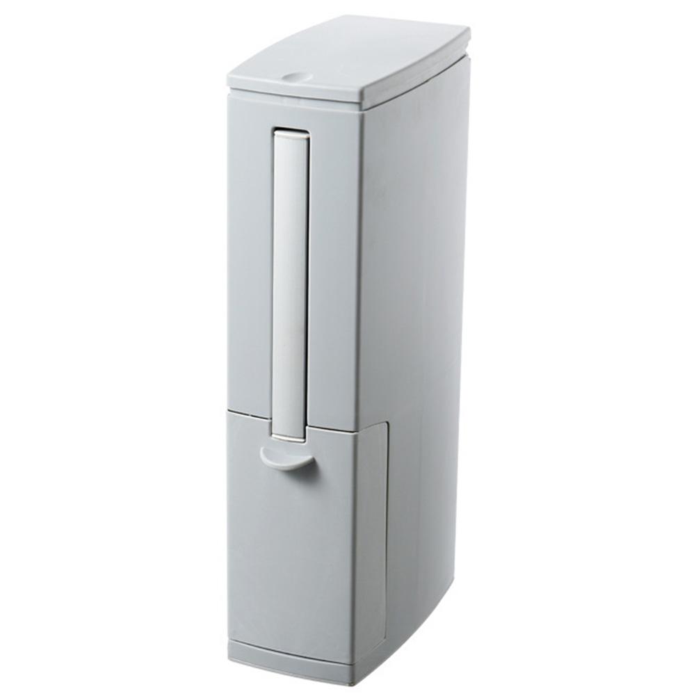 2 In 1 Integrated Trash Can Toilet Brush Set Toilet Corner Trash Bin Cleaning Brush Covered Paper for Bathroom Accessories