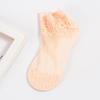 Women's Lace Trim Fishnet Ankle Socks - Summer Breathable Mesh with Cotton Sole