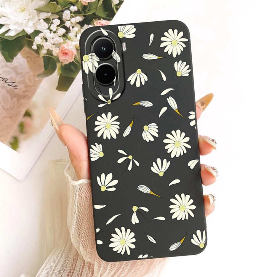 Чехол для Xiaomi Poco M7 Plus PocoM7 4G Красивая Девушка Подсолнух Расписной Чехол для Телефона Для Xiaomi Poco M7 Pro PocoM7 Plus 5G Мягкие Fundas