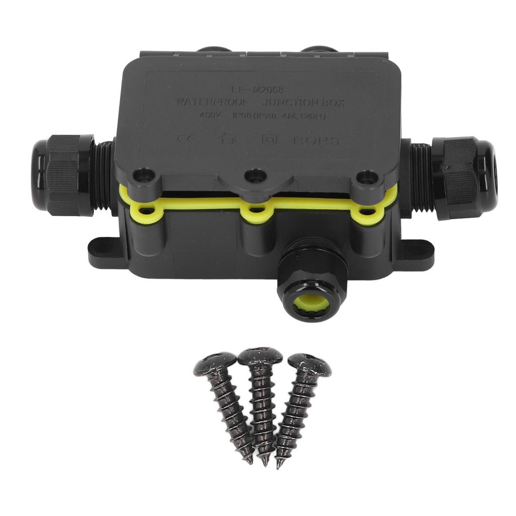 5 Way Junction Box Plastic Casing IP68 Water Resistant External Junction Box for Outdoor and
