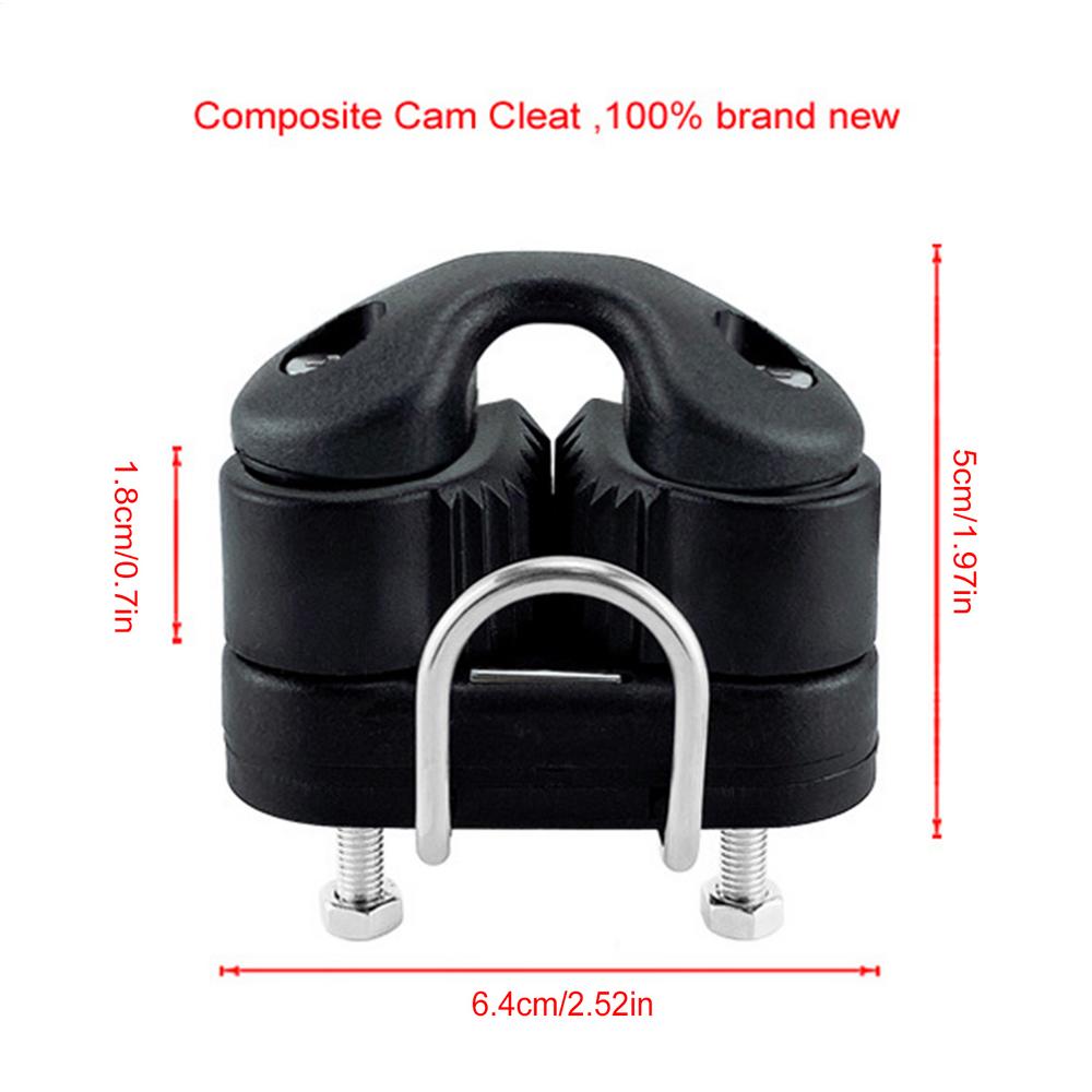 Cam Cleat Nylon Automatic Connector Kayaking Gear Rope Cam Cleat for Marine Dock Yacht Dinghy Canoe Paddleboarding Mooring