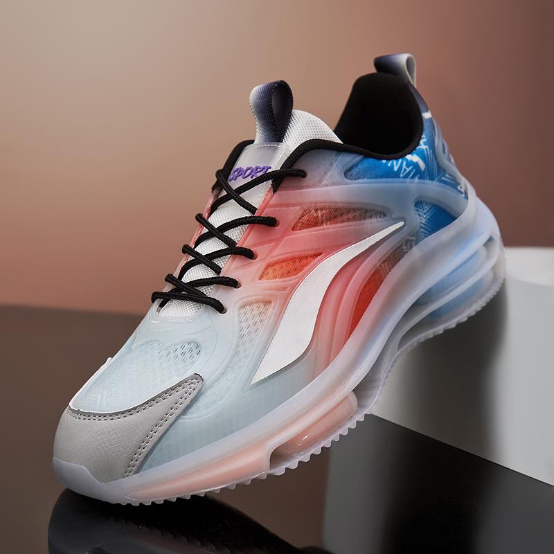 Casual Flat Low Sports Shoes High Quality Men's Shoes Runners Thick Soled Vulcanized Training Men's Shoes Lacing Non-slip