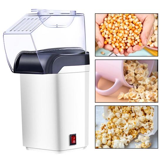 Электрическая машина для попкорна, высокая скорость приготовления, мощная 1200 Вт, вилка стандарта США, без BPA, пищевая безопасная мини-машина для попкорна, кухонные принадлежности