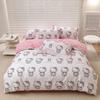 Hello Kitty Duvet Cover Bedding Set Duvet Cover with Pillowcase Single King Queen Twin Size Home Textile Children Bedroom Decor