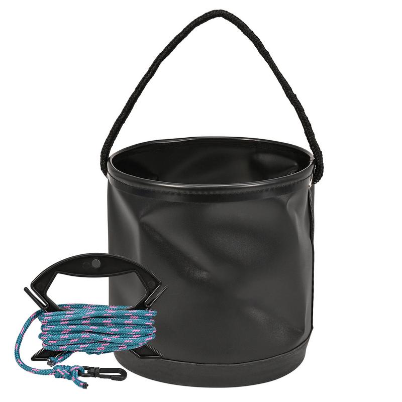 Portable Fishing Bucket 4.5L Folding Camp Wash Basin Multifunctional Water Containers Folding Camp Wash Basin Portable Beach