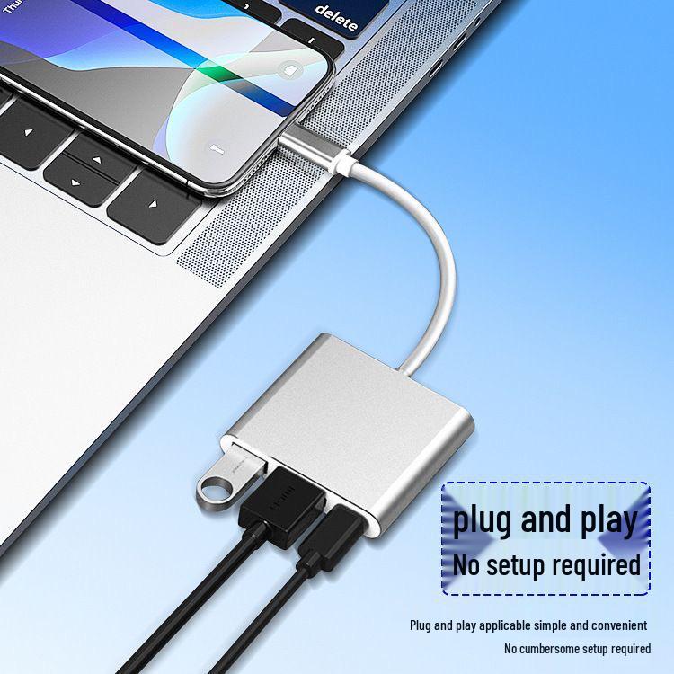 Многопортовый USB-C концентратор HDMI с USB 3.0 и док-станцией Type-C
