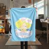 Фланелевое одеяло с принтом персонажей One Piece, Высококачественное, Удобное для всех сезонов, Декор для дома, Тепло и уют, Идеально для рождественских подарков