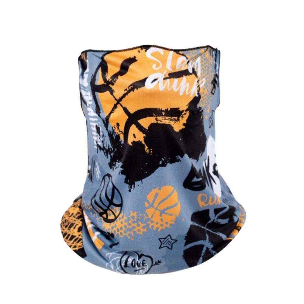 Breathable lce Silk Bandana Hanging Ear Face Cover Scarf Neck Protection Cycling Balaclava  Summer