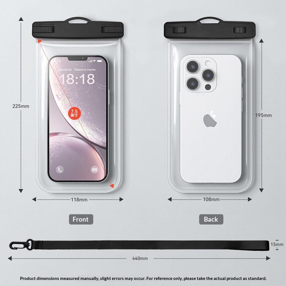 Transparent Waterproof Phone Pouch Eco-friendly Large Size Touch Sensitive Swimming Diving Underwater Case 5