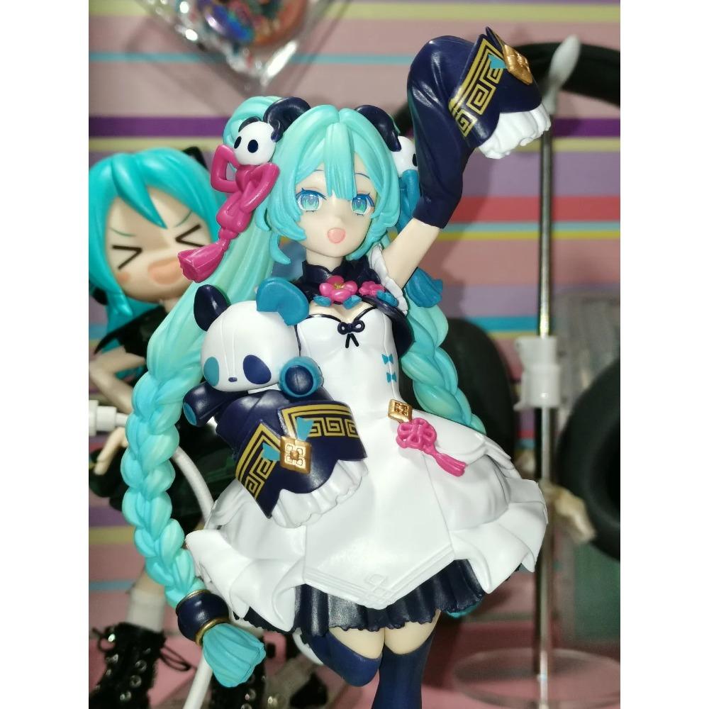 18CM Anime Hatsune Miku Figure National Style Fashion Panda MODERNCHINA Model Toy Gift Collection Action Figure PVC