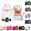 Women's Fashion Casual Long Sleeve Loose Printed Pullover Sports Long Sleeve Hooded Sweatshirt