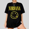 Футболка Nirvana 'Smiley Face', Винтажная футболка в стиле гранж 90-х