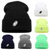 Winter Woolen Hat Funny Ghost Beanies Men Women Winter Warm Thick Windproof Knitted Bonnet Elastic Hip Hop Hat Halloween Embroidery Skullies Gifts