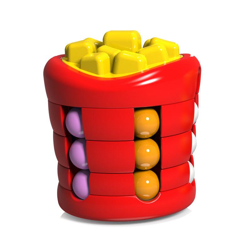 Burger Magic Cube French Fries Magic Beans Fidget Spinner Children Stress Relief Toy Rotating Ball Bearing Relieve Anxiety