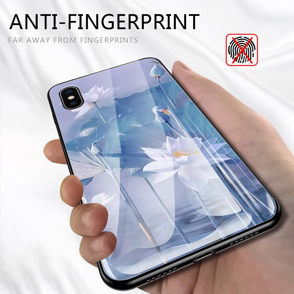 Чехол для телефона из закаленного стекла для iPhone 11 12 13 14 15 16 17 Redmi 10 12 14C Note10 Note14 Xiaomi 11Lite PocoC75 Мягкий край Ударопрочный Гладкий чехол