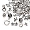 20g Flower Silver Plated Loose Tube Bead Spacer Beads For Jewelry Making Tube Charms DIY Bracelet Necklace Accessories