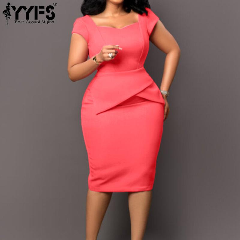 YYFS Women's Fashion Summer Spring Solid Color Print Short Sleeve Square Collar High Waist Casual Dresses