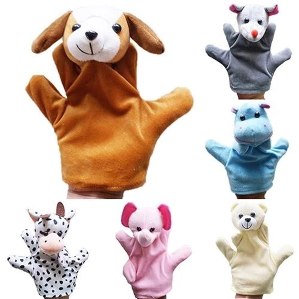 Playing Toy Tell Story Prop Hand Toy Finger Dolls Animal Plush Toys Big Hand Puppet Fingers Puppets