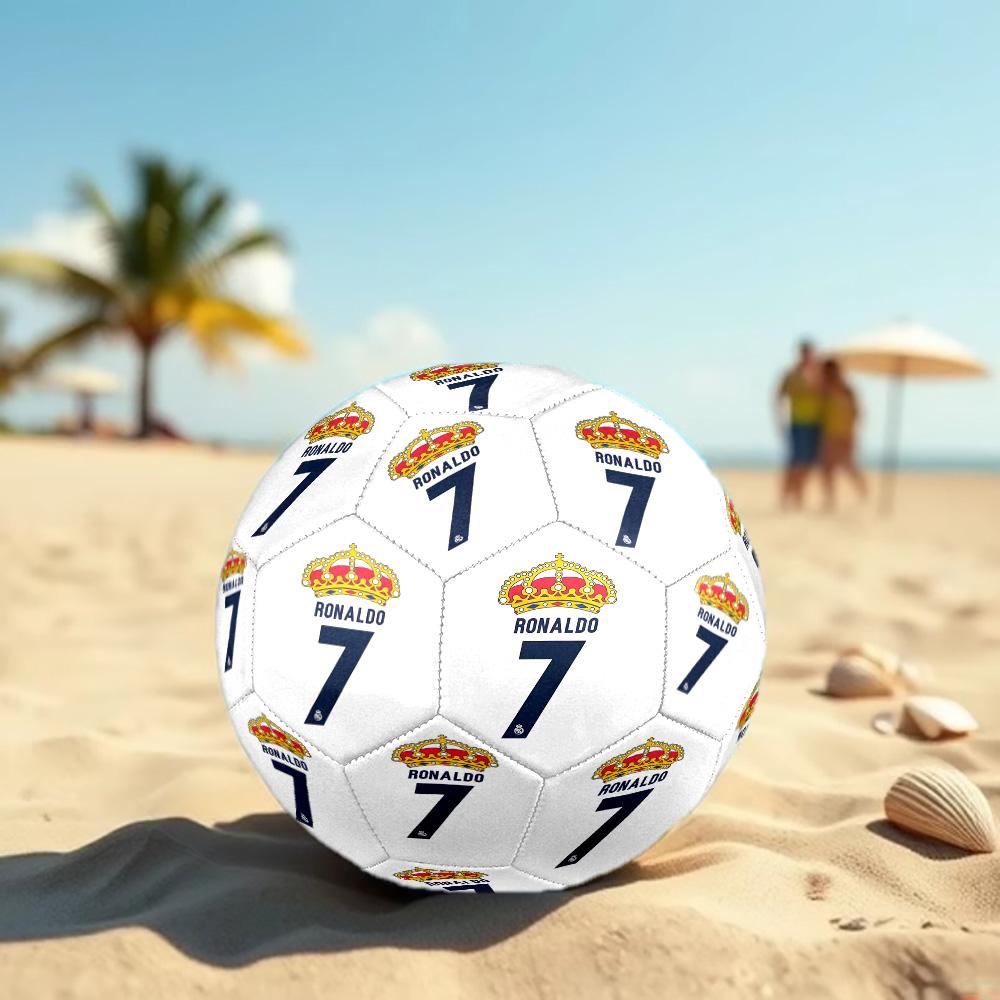 Ronaldo's Number Seven Jersey Soccer Ball Size 5 Football Machine Sewn Outdoor Universal Football Unique Gift for Soccer Lovers