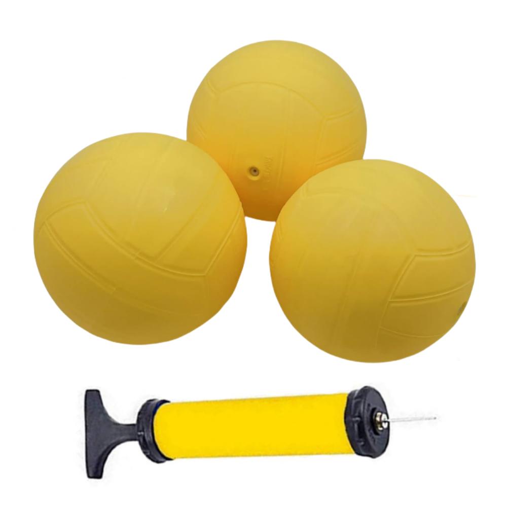 Strong Bounce Spike Game Ball With Pump Mini Volleyball Team Sports Round Net Ball Pool Lawn