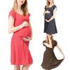 Women's Pregnant  Baby Maternity Joint Polka Dot Printing Outwear Dress