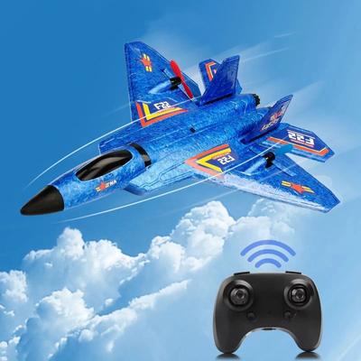 Новый F22 Raptor RC Самолет 2.4G RC Летающий планер со светодиодной подсветкой EPP Пенопластовый материал Самолет с фиксированным крылом Электрическая игрушка Детский подарок Износостойкий