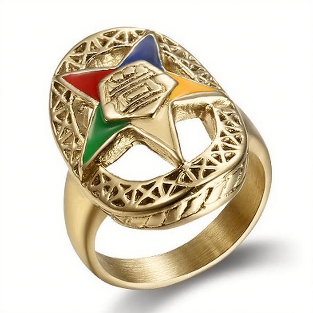 Мужское и женское кольцо из титановой стали с эпоксидной смолой в виде звезды, кольцо из нержавеющей стали с эпоксидной смолой в виде пентаграммы в форме капли воды