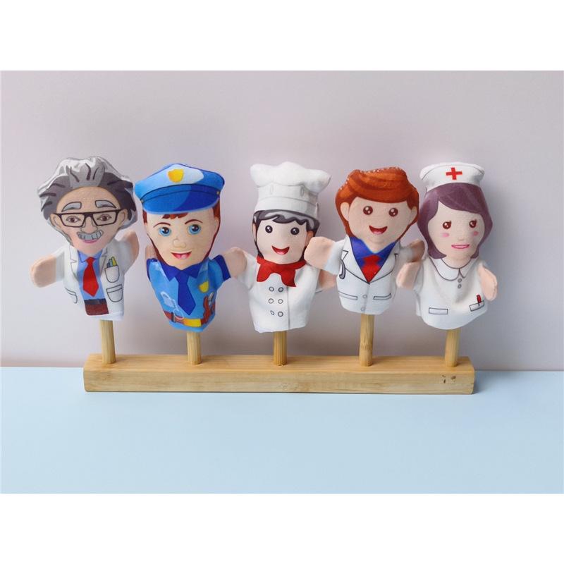 Подставка для пальчиковых кукол в виде животных для языковых зон детского сада и кукольного домика