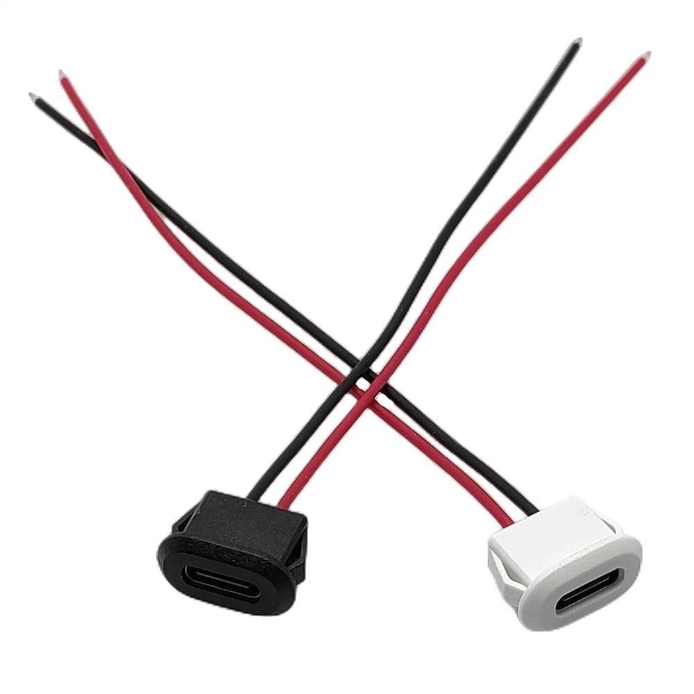 Base Female Socket Charging Port 2 Pin Connector USB-C Connector Charging Interface USB-C Type