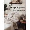 We Are Together Forever Wooden Decorative Wall Writing