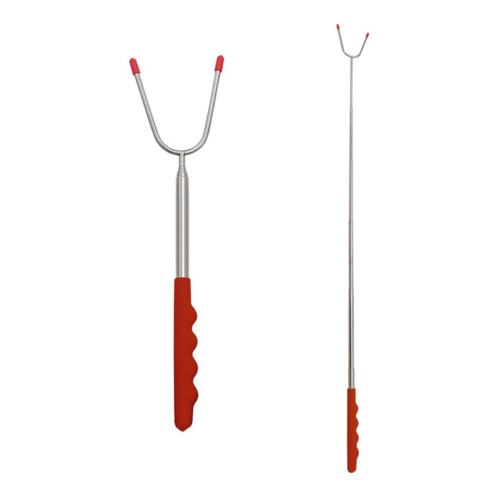 Нержавеющая сталь принадлежности для кемпинга шампуры для барбекю инструменты для барбекю палочки для жарки телескопические вилки для барбекю