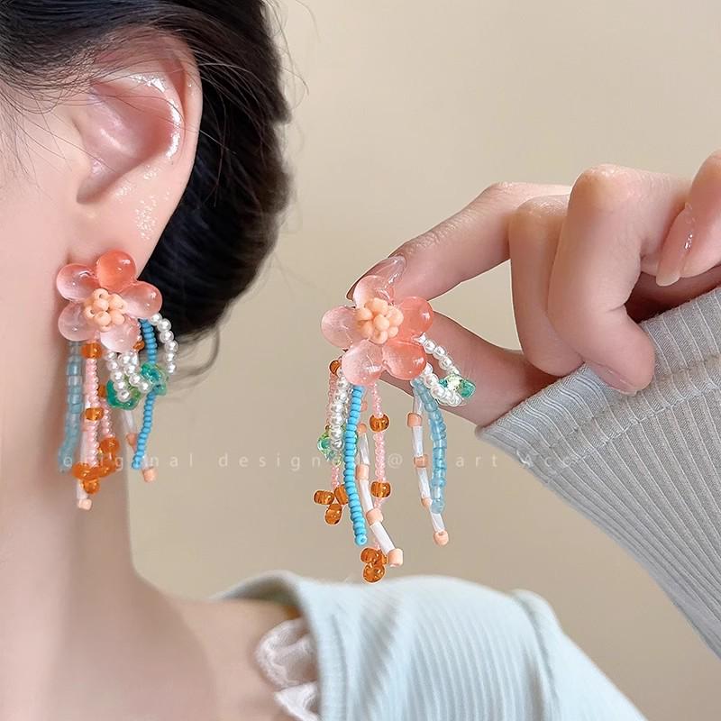 Вайб острой девчонки: 2025 Милые и Крутые Нишевые Серьги-кисточки - Шикарный и Стройнящий Длинный Дизайн