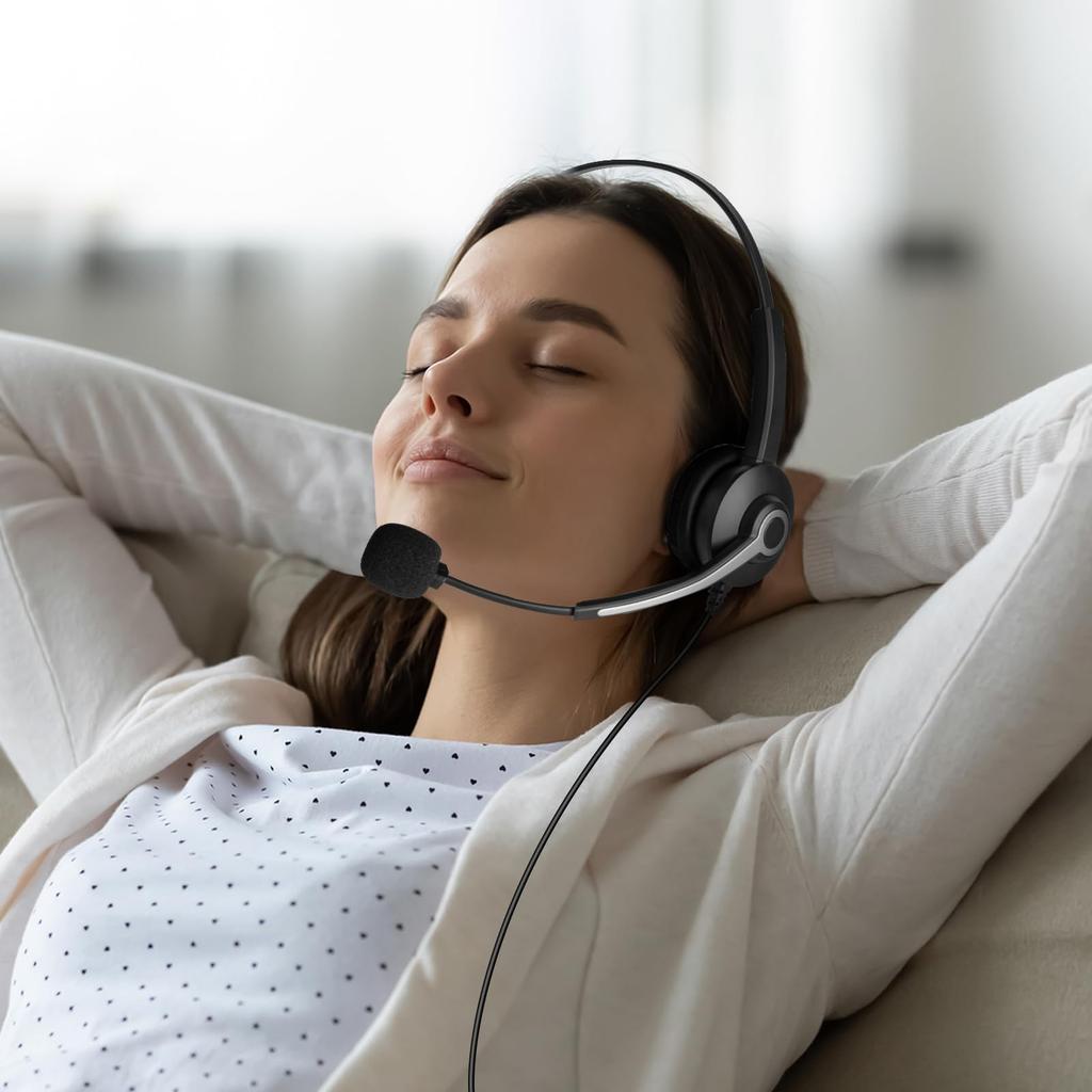 Гарнитура Wantek USB с одним ухом и микрофоном с шумоподавлением, гарнитура для колл-центра, подходящая для веб-звонков, удаленной работы на дому, профессионального бизнеса