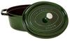 Staub Cocotte Oval Basil Green большой эмалированный горшок ручной работы, совместимый с IH, японский La Cocotte Round "Pico 31 см" [Авторизованный продукт] 40509-365