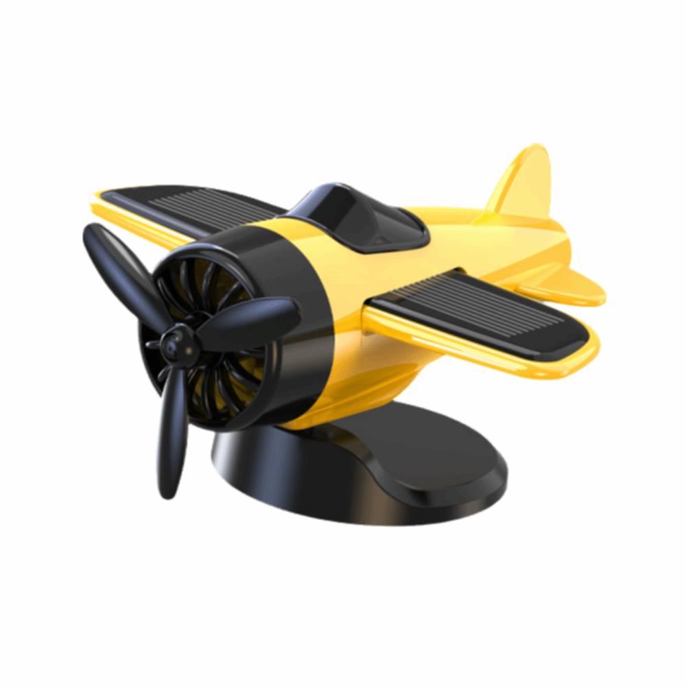 Вращающиеся на 360° украшения на центральную консоль автомобиля, креативные украшения в виде самолетов на солнечной батарее, подарок