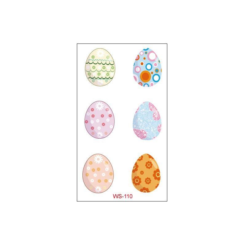 New Children's Easter Tattoo Stickers Cartoon Rabbit Egg DIY Decoration Waterproof Holiday Gift