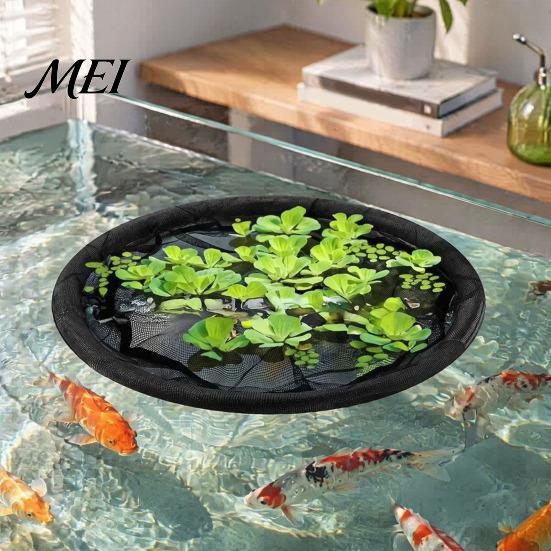 Floating Plant Corral Pond Planter, Fish Barrier Netting, Protector, 18" Protection for Plants 24" 31" Ring, Mesh Garden Ponds, Aquatic Netting