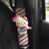 Car Seat Belt Shoulder Protector Cute Hello Kitty Cartoon Doll Girl's Car Interior Decoration Protective Cover