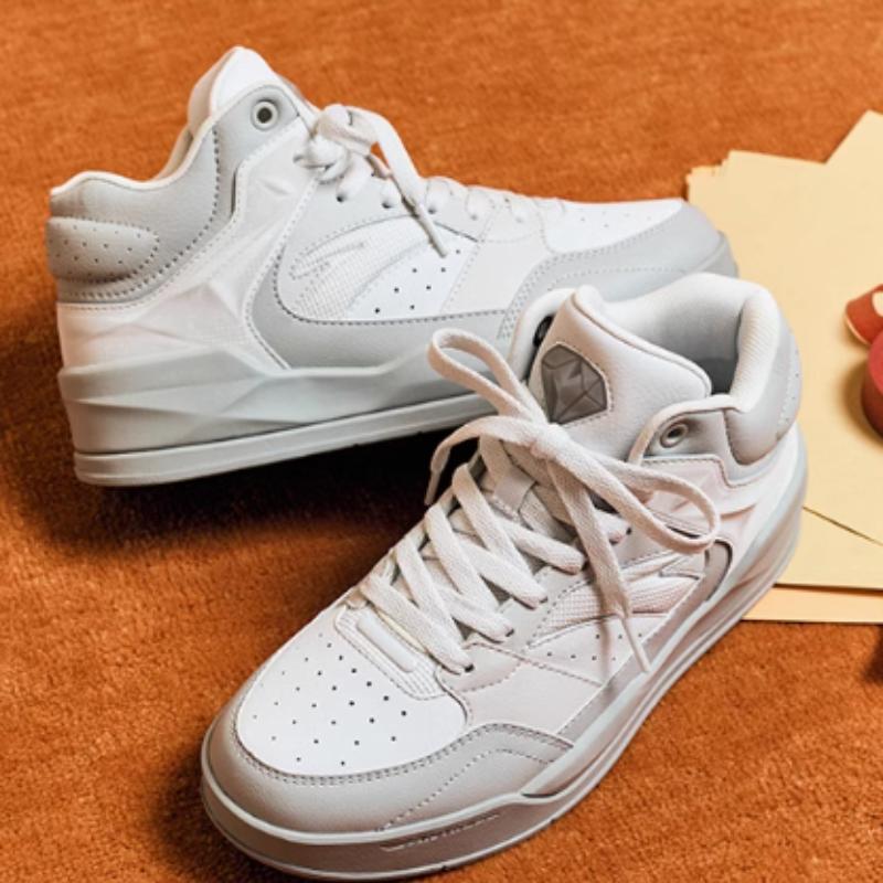 Anta 4 Carat Retro Classic High-Top Скейтборды Женские Кроссовки Серые 122448031-4