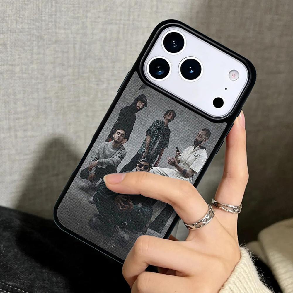 Чехол Case для iPhone 17 Air 16 Pro Max 15 Plus 11 13 Mini 14 12 Задняя крышка телефона Мияги и Энди Панда