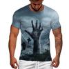 Vintage Horror Skull 3d Print Men's T-shirt Summer Classic Casual O Neck Short Sleeve Fashion Loose Oversized Tops Tee Shirt Men