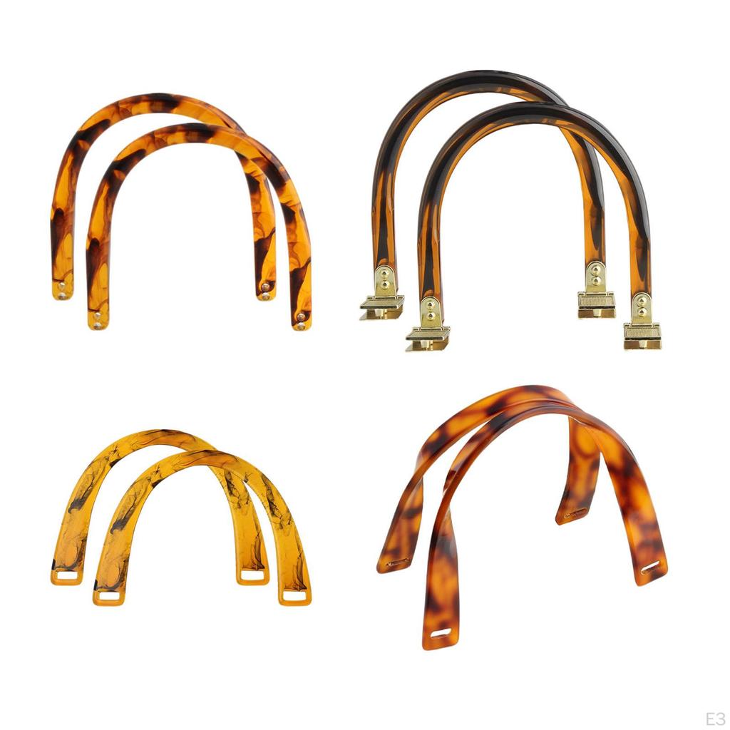 Bag Handle Ladies Stylish Detachable Sturdy Handcraft Practical Semicircular for Tote Handbag Beach