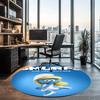 The Smurfs Printed Round Rug Carpet Chair Rug Area Rug Entryway Doormats,for Office Chair Living Room Bedroom Kitchen Room.
