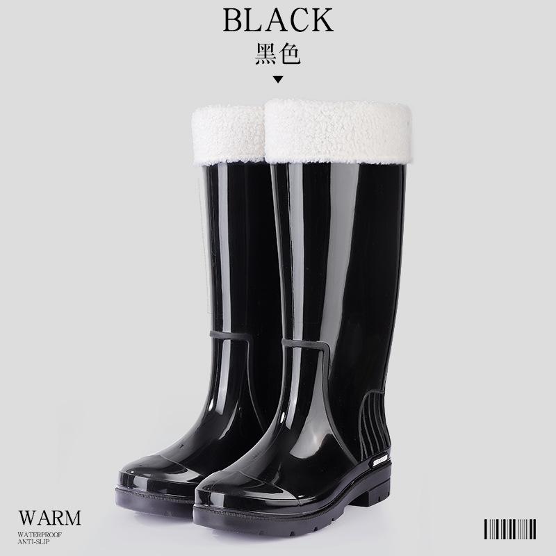 Взрослые дождевые ботинки женские высокие водные ботинки новые дождевые ботинки женские водные ботинки водонепроницаемые и нескользящие рабочие уличные износостойкие резиновые чехлы для обуви