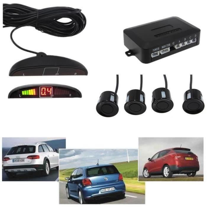 РАДАР ЗАДНЕГО ХОДА - КАМЕРА ЗАДНЕГО ВИДА TEMPSA 4 Датчика Парковка Стоянка Светодиодный Радар Заднего Хода Автомобиль Звуковая Сигнализация