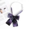 JK Bow Tie for Women, Japanese Uniform Shirt, College Style Student Plaid Tie, Men's Free Ribbon Accessories