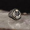 Мужское кольцо из серебра 925 пробы с ониксовым камнем